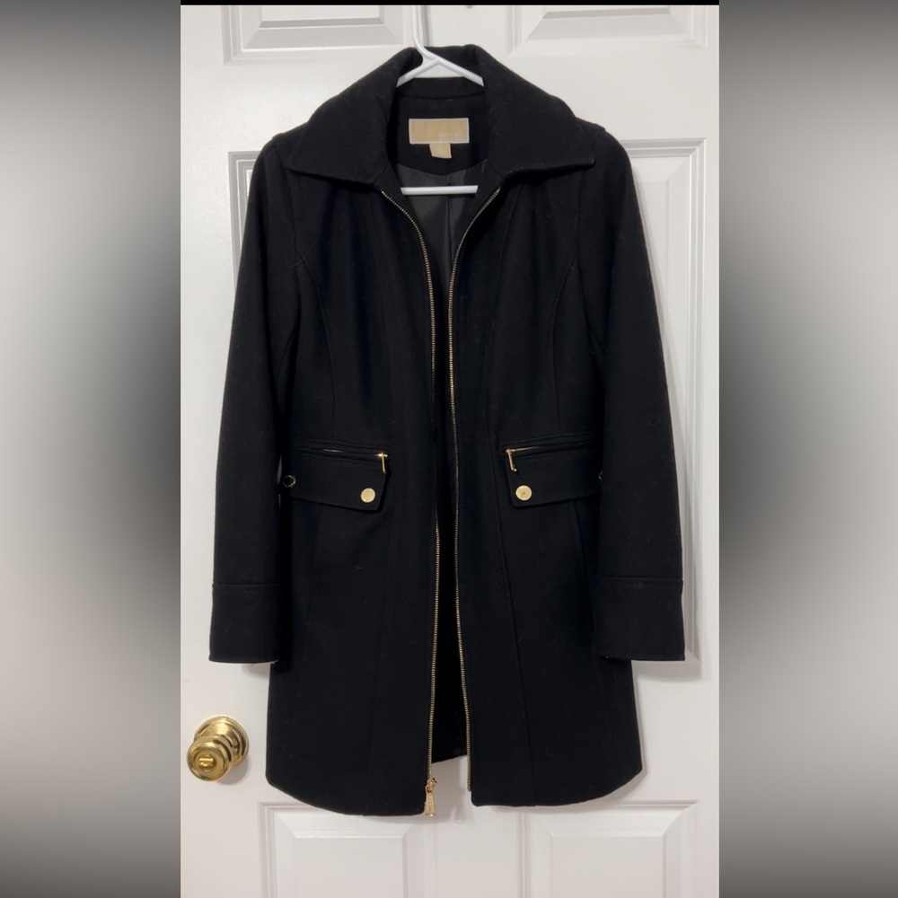 Michael Kors Wool Coat with removable hood